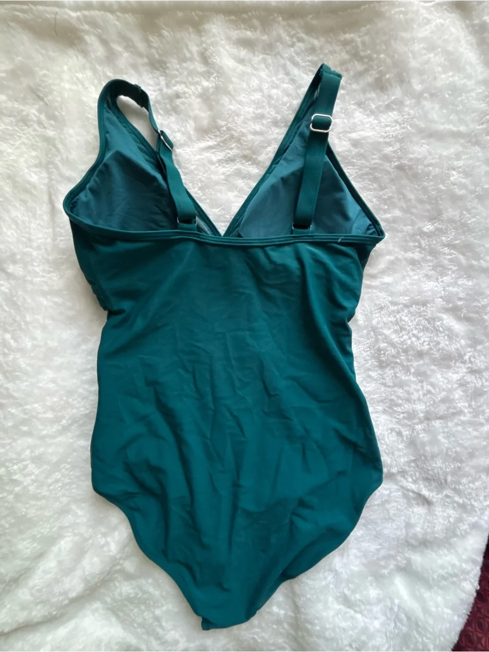 Blooming Jelly Size M Women’s Teal Mesh Detail Tummy Control One-Piece Swimsuit